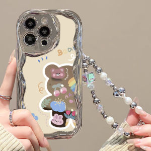 Oppo Reno9 Phone Case Cartoon Bear Design Anti-Fall Protection Shell Cute Little Dog Electroplating Soft Silicone Cover for OPPO
