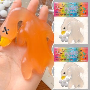 Color Changing Roasted Duck Squishy Toy UV Light Activated Stress Relief Fidget Toy for Kids/Adults Novelty Gift