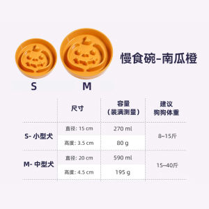 Le Tauci Ceramic Slow Feeding Bowl Cat Bowl Dog Bowl Pet Food Dish Ceramic Cat Feeder Slow Eating Design Universal Pet Supply