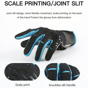 MTB Mens Cycling Gloves Motorcycle Accessories Gloves Guantes Ciclismo Bicycle Touchscreen Breathable Full Finger Bike Gloves