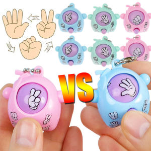 30/20Pcs Funny Rock-paper-scissors Key Chain Toys / Mini Finger-guessing Game Toy Eggs / Kids Backpack Pendant / Key Ring Accessories
