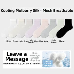 NEARKINS | Silk Summer Mid-Calf Socks