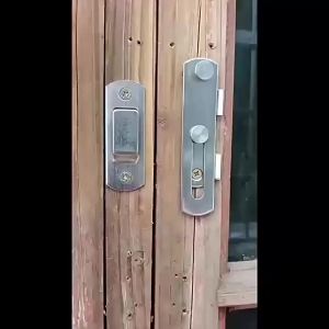 【HT】【HT】Thick Stainless Steel Door Latch Lock Hardware Gate Latches Anti Theft Easy Install For Home Bathroom Cabinet Doors