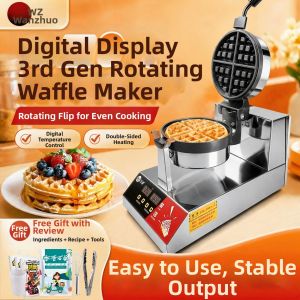 WANZHUO | Rotating Non-stick Waffle Maker