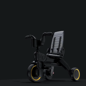 Basikal bayi 3 dalam 1 roda mudah alih dilipat troli kereta untuk kanak-kanak