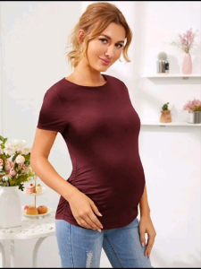 TRINAFREE MISTERY GIFT FREE SHIPPING COD BC Round Neck Peplum Top Pregnant Maternity T-shirt - xs to slim large - classy and elegant - timeless classic - timeless piece - casual office or party - classic piece - super kapal ng tela - hindi kayo ma