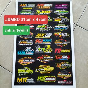 Stiker Soundsystem | Stiker Audio | Stiker Audio Soundsystem | Stiker Sound System Anti Air | Stiker Logo Sound System Bahan Vynil