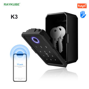 RAYKUBE TTlock Tuya Security Boxes password Smart Fingerprint Digital Cerradura Inteligente Tuya Electronic Portable Lock Boxes