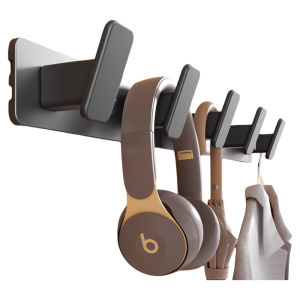 Clothes Hook Clothes Rack Wall Hanging Door Rear Hook Wardrobe Clothes Punch-Free Wall Entrance Entrance Coat and Hat Hook