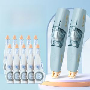 Deli Correction Tape Student Push-Button Core Replaceable Learning Stationery Modification Tape for Primary School Students