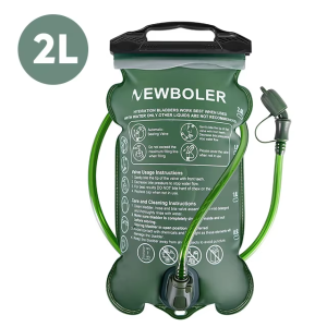 NEWBOLER | NEWBOLER 1.5L 2L Outdoor Sport Camping Water Bladder Running Sport Bicycle Soft Water Bottle Folding TPU Soft Flask Water Bag
