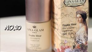 G45 จีน่าแกลม ครีมรองพื้น เนื้อแมท Gina Glam Double Wear Stay In Matte Foundation