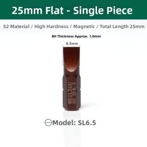 weiligu | S2 Steel Magnetic Screwdriver Bit 25mm