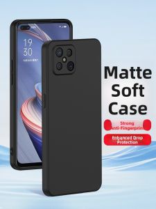 RISEOUS | Anti-Fingerprint Soft Silicone Case for OPPO A97 5G Full Lens Protection