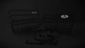 PANTHER Athena HEBE Series matched Front Bicycle Basket Lightweight Sturdy and Durable easy to install remove E-co friendly material suitable for V-brake Type Bicycle