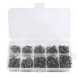 Fishing Hook Set #3-#12 Mixed Size High Carbon Steel 500PCs/Box Fishing Accessories Set