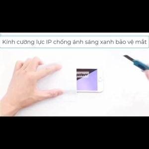 Kính Cường Lực iPhone Lọc Ánh Sáng Xanh Bảo Vệ Mắt dán màn hình có độ cứng 9H màu Tím trong suốt