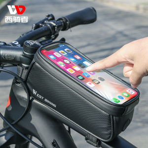 West Rider Bicycle Bag Front Beam Bag Mountain Bike Touch Screen Phone Bag Upper Tube Bag Bicycle Bags Bicycle Cycling Fitting