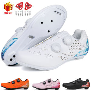 Speed Cycling Sneakers Road Bike Shoes Men Women Sports Route Cycling Shoes Self-locking Racing Bicycle Cleats Shoes for Shimano