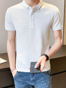 Áo Thun Polo Nam Tay Ngắn Mùa Hè Thời Trang Đa Năng Thường Ngày Hợp Thời Trang Tay Lửng Cổ Polo Cotton Polyester Nylon