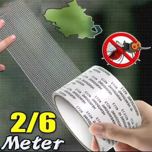6M Window Screen Repair Tape Strong Self-Adhesive Window Screen Repair Tape Broken Holes Stick Anti Insect Mosquito Net Fix Patch