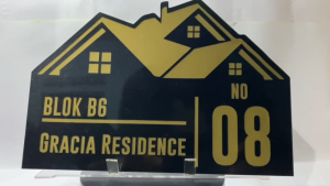 PAPAN NOMOR / BAHAN ACRYLIC / LASER CUTTING