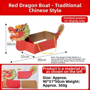 ZAODONGFANG | Cultural Traditional Handmade Dragon Boat Head DIY Kit
