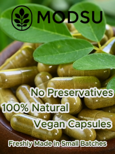 MODSU 100% Natural Moringa Leaf Capsules – Daily Wellness Support (1500mg 90 Capsules Freshly Made in Malaysia)