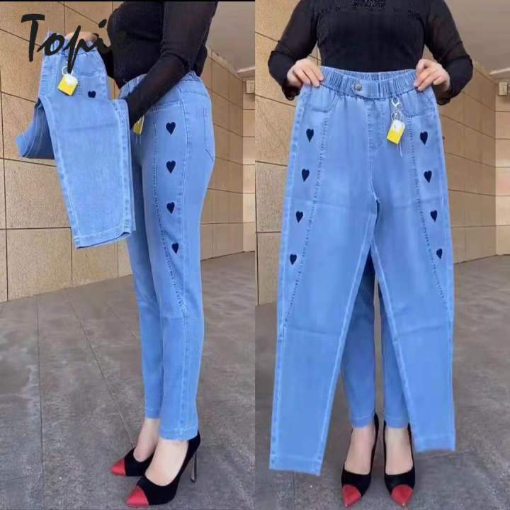 Topie highwaist pants for women jeans stretchable sale pantalon
