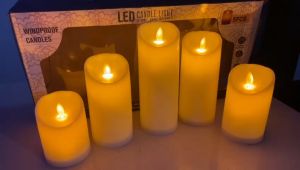 🌟 SG LOCAL STOCK 🌟 3612) ROMANTIC ELECTRONIC LED FLAMELESS FLICKERING SIMULATION CANDLE NIGHT LIGHT 5PCS FLICKERING LED CANDLE BATTERY FLAMELESS CANDLES PARAFFIN WAX DANCING WICK