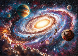 500/1000/1200/2000PCS  Adult Space Galaxy Planet Jigsaw Puzzle Stress Relief Entertainment Toy Landscape Puzzles Christmas Gift
