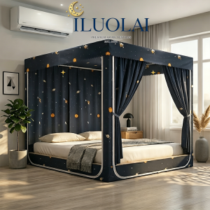 ILUOLAI Mosquito Net Mosquito Proof CurtainsUsed As Bedrooms Single/Queen/King Mosquito Net Baby Fall Prevention Protecting