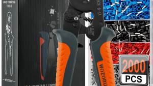 WOZOBUY | Ferrules Crimping Tool Kit AWG23-7 Ratchet Self-Adjusting Crimper Plier Set With 400/800/1200/1900/2000pcs Ferrules Terminals