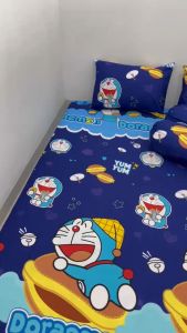 SPREI DORAEMON MAGIC SET SARUNG BANTAL DAN SARUNG GULING
