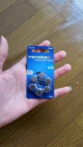 Renata ZA 675 Baterai alat bantu dengar Renata 675 PR44 Original