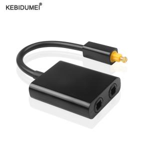 kebidumei | Toslink Splitter 1 in 2 Out Optical Audio Splitter Cable Digital Optical Cable SPDIF Optical Audio Distributor For Multimedia