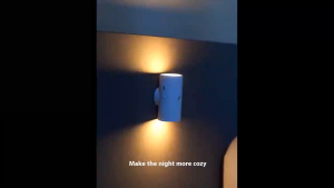 MonQiQi 16 สี ไฟกลางคืน LED แบบชาร์จไฟได้พร้อม Motion Sensor โคมไฟติดผนัง ไฟเซ็นเซอร์ ไฟติดห้องนอน 3 โหมดแสงในร่มไฟบันไดแม่เหล็ก