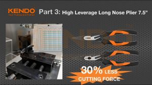 Kendo High Leverage Long Nose Pliers Max Efficiency Patented 10305 & 10306