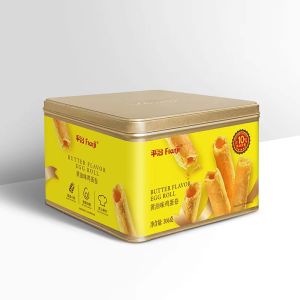 Healthy Egg Roll Snacks 306g Hong Kong Style Gift Box Chinese New Year Festival Gifts Plain Original Flavor Biscuit Cookies