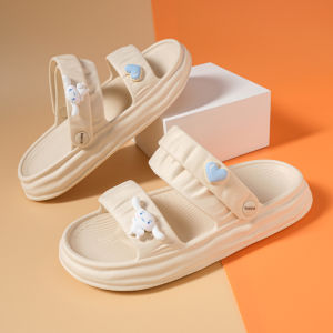 Casual Summer Flip Flops for Women New Style Thick Base Non-Slip Soft Bottom Fashionable All-Match Beach Sandals