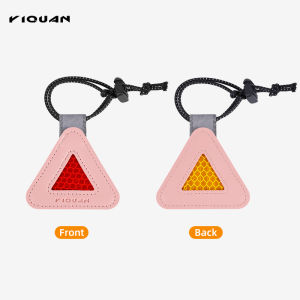 Độ Sáng Cao Tam Giác Phản Quang Tấm Cảnh Báo Xe Đạp Da PVC Mặt Dây Chuyền Đi Xe Ban Đêm Phong Cách Hiện Đại Phụ Kiện An Toàn Khi Đi Xe Đạp