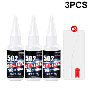 502 Super Strong Quick-Drying Adhesive Professionally Used for Daily Repair of Toy Plastics Is White Transparent and Odorless