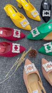 sepatu heel tali pesta wanita 5.cm/sepatu heel mules wanita terlaris dan kekinian
