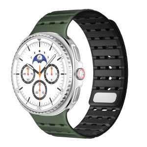 GEEKTHINK | Breathable Silicone Strap for Samsung Galaxy Watch 8 40 44mm Magnetic Sports Band for Watch 8 Classic 46mm Bracelet Accessories
