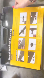 🔶Supertools 1/2" to 2" Manual Knock Out Punch Driver Kit Hole Tool Model CC-60