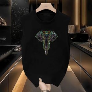 American Handsome Heavy Weight Cotton Sleeveless T-shirt Mens Summer New Arrival Ins Trendy Vest Loose Easiest for Match Waistcoat Top