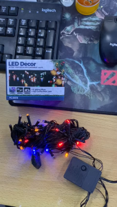 Lampu Tumblr Agustusan Lampu Rainbow Lampu Natal Kabel Hitam 7 Color RGB Warna Warni Merah Putih