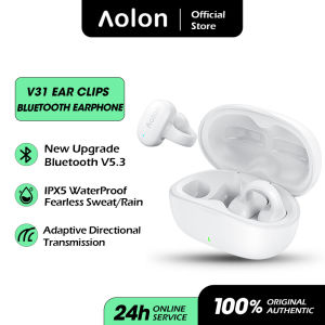 Aolon 2023 V31ใหม่หูฟัง5.3บลูทูธไร้สายรุ่น TWS หูฟังกันน้ำสำหรับกีฬาหูฟังบลูทูธสเตอริโอนำเสียงผ่านกระดูกชุดหูฟังตะขอเกี่ยวหูหูฟังสำหรับเล่นกีฬาพร้อมไมโครโฟน