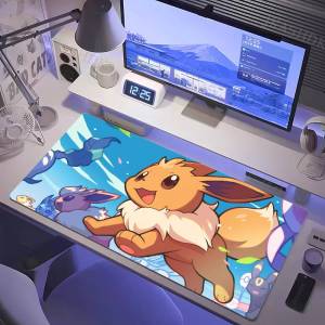 Bandai | Pokemon Gengar Gaming Mouse Pad Large Desk Mat 2MM Stitched Edge Non Slip Rubber Base Keyboard Pad Office Laptop Table Decor
