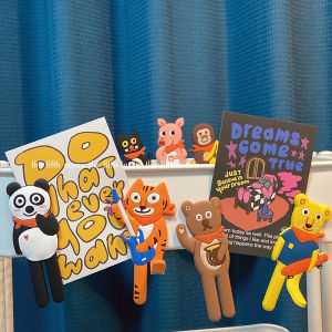 Móc Treo Hình Động Vật Hoạt Hình Dễ Thương Có Từ Tính Có Thể Biến Dạng Móc Treo Tủ Lạnh Trang Trí Nhà Cửa Phụ Kiện Nhà Bếp